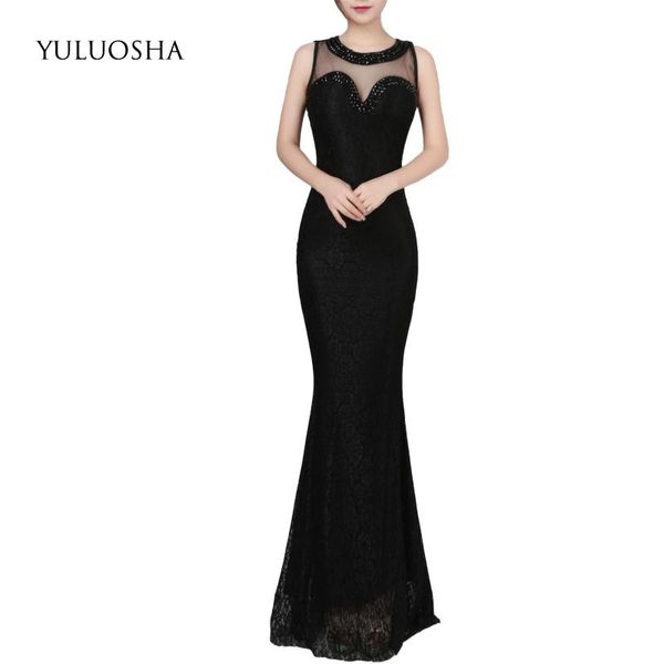 party dresses yuluosha o-neck sleeveless lace liiusion elegant slim evening prom formal gowns long vestidos robe ceremonie, White;black
party dresses yuluosha o-neck sleeveless lace liiusion elegant slim evening prom formal gowns long vestidos robe ceremonie, White;black