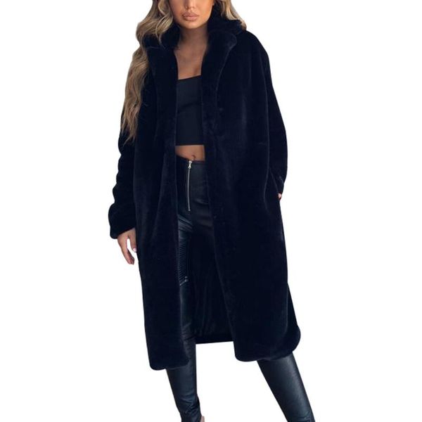women's fur & faux autumn winter coat women tide casual loose solid long teddy female vintage plus size thick kamizelka futerko, Black
women's fur & faux autumn winter coat women tide casual loose solid long teddy female vintage plus size thick kamizelka futerko, Black