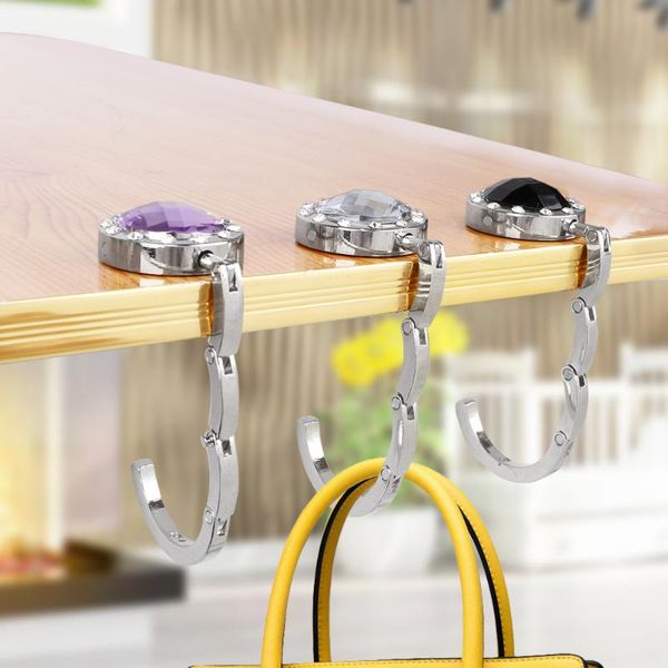 table hook for hanging desk hanger purse bag holder portable 3 colors round shape crystal alloy foldable hangbag hooks & rails
table hook for hanging desk hanger purse bag holder portable 3 colors round shape crystal alloy foldable hangbag hooks & rails