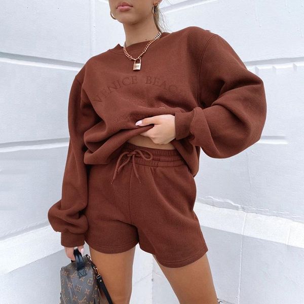 women's tracksuits womens hoodies sweatshirt 2 piece set oversize sporting shorts sweat two outfit solid color sets, Gray
women's tracksuits womens hoodies sweatshirt 2 piece set oversize sporting shorts sweat two outfit solid color sets, Gray