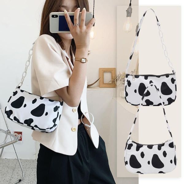 fashion women's bag cow milk print handbag totes casual underarm shoulder bags simple female daily shopper makeup
fashion women's bag cow milk print handbag totes casual underarm shoulder bags simple female daily shopper makeup