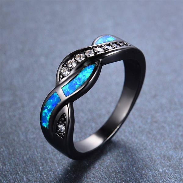 wedding rings boho female blue white fire opal stone ring vintage 14kt black gold promise cross engagement for women, Slivery;golden
wedding rings boho female blue white fire opal stone ring vintage 14kt black gold promise cross engagement for women, Slivery;golden