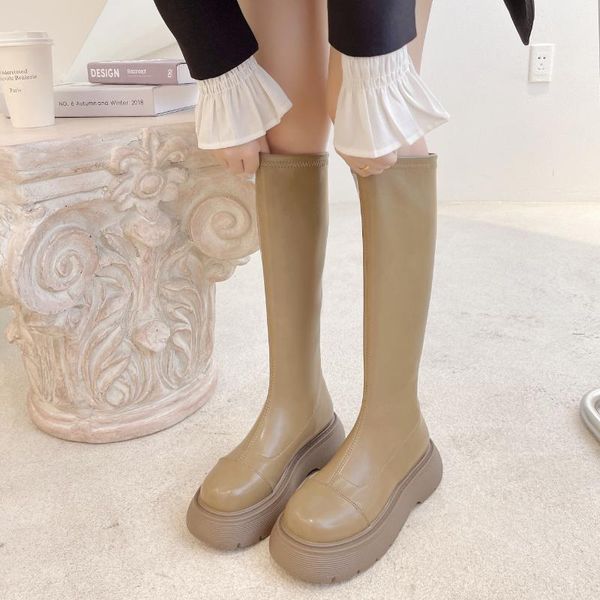 boots whnb 2021 arrive black knee high women shoes round toe autumn winter flat platform long
boots whnb 2021 arrive black knee high women shoes round toe autumn winter flat platform long