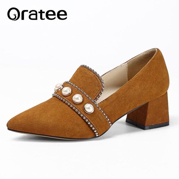 style rivet pearl pumps shoes woman fashion casual med heel women zapatos mujer shallow square plus size dress, Black
style rivet pearl pumps shoes woman fashion casual med heel women zapatos mujer shallow square plus size dress, Black