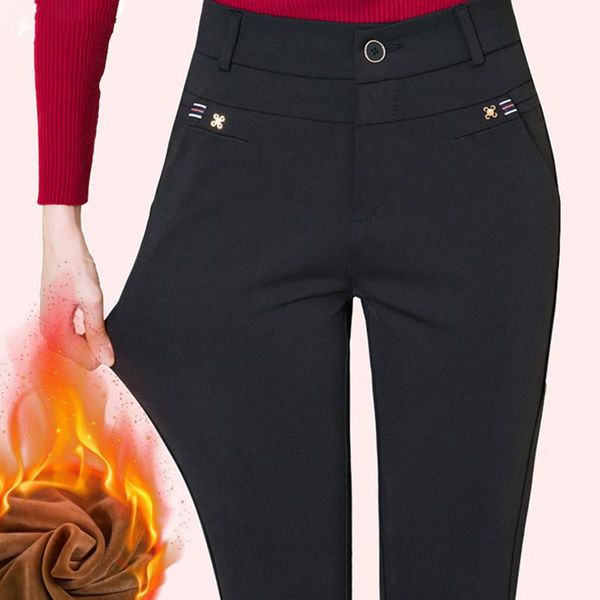 women's pants & capris 2021 women winter warm streetwear high waist slim fitness straight trousers workout leggings plus size 4xl 5xl 6, Black;white
women's pants & capris 2021 women winter warm streetwear high waist slim fitness straight trousers workout leggings plus size 4xl 5xl 6, Black;white