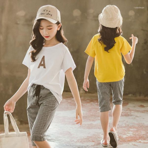 clothing sets 2021 teenager summer girls children clothes tracksuit t shirt + plaid pants casual kids outfits 5 6 7 8 10 12 13 years1, White
clothing sets 2021 teenager summer girls children clothes tracksuit t shirt + plaid pants casual kids outfits 5 6 7 8 10 12 13 years1, White
