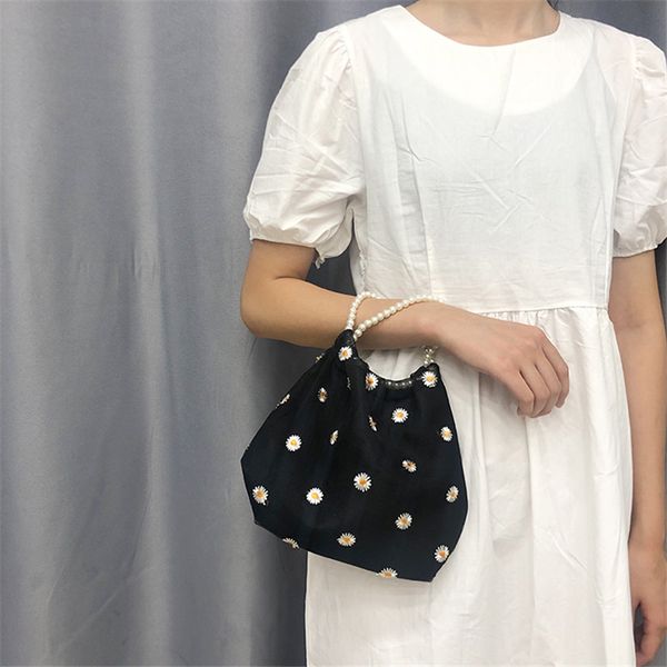 handmade daisy embroidered gauze bag ins wind fresh cute pearl carrying bag 2021 new style fashion
handmade daisy embroidered gauze bag ins wind fresh cute pearl carrying bag 2021 new style fashion