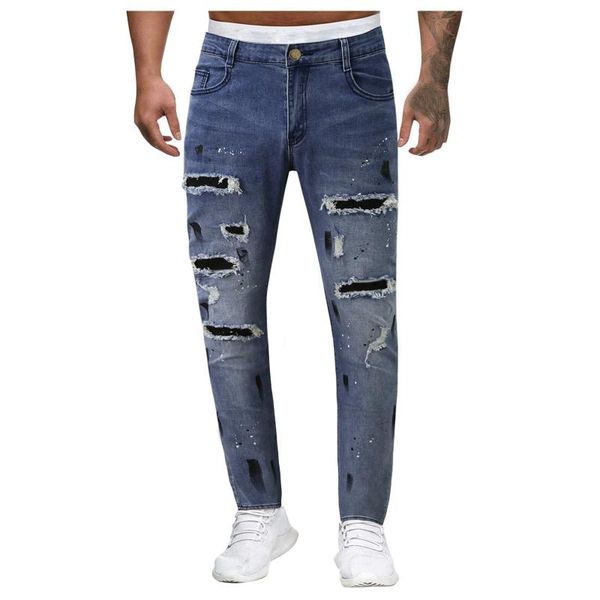 men's pants casual jeans solid color ripped holes frayed gradient washed trousers hip hop pant style pantalones ropa hombre, Black
men's pants casual jeans solid color ripped holes frayed gradient washed trousers hip hop pant style pantalones ropa hombre, Black
