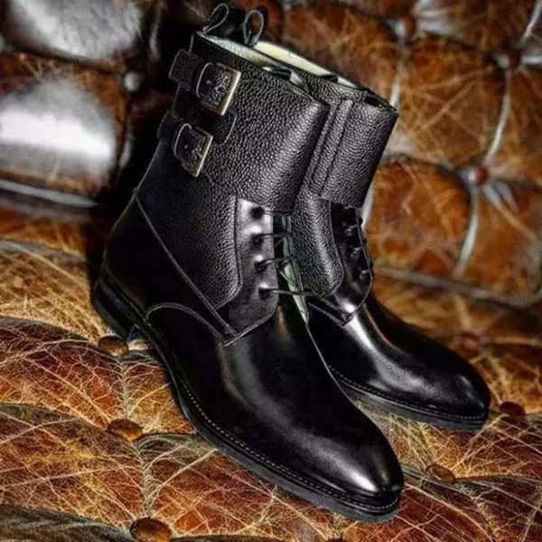 dress shoes men's fashionable leather boots, sculpted with handcrafted lace, classic male casual and winter kr086 combat boots 1zib, Black
dress shoes men's fashionable leather boots, sculpted with handcrafted lace, classic male casual and winter kr086 combat boots 1zib, Black