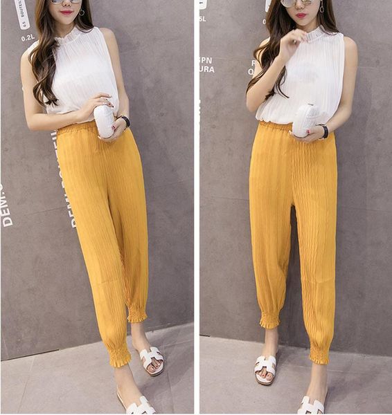 women's pants & capris autumn summer stylish women chiffon harem hip hop bloomers loose casual ankle length trousers big size ouc815, Black;white
women's pants & capris autumn summer stylish women chiffon harem hip hop bloomers loose casual ankle length trousers big size ouc815, Black;white
