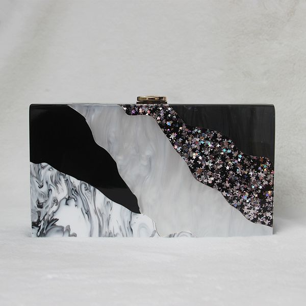 2021 new trendy bag fashion lady handbag black white sequin striped acrylic luxury party evening bag casual box clutch bag
2021 new trendy bag fashion lady handbag black white sequin striped acrylic luxury party evening bag casual box clutch bag