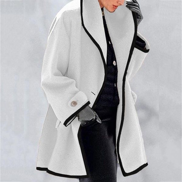 women's trench coats 2021 womens retro winter overcoat lapel cardigan single button jackets ladies warm long plus size outerwea, Tan;black
women's trench coats 2021 womens retro winter overcoat lapel cardigan single button jackets ladies warm long plus size outerwea, Tan;black