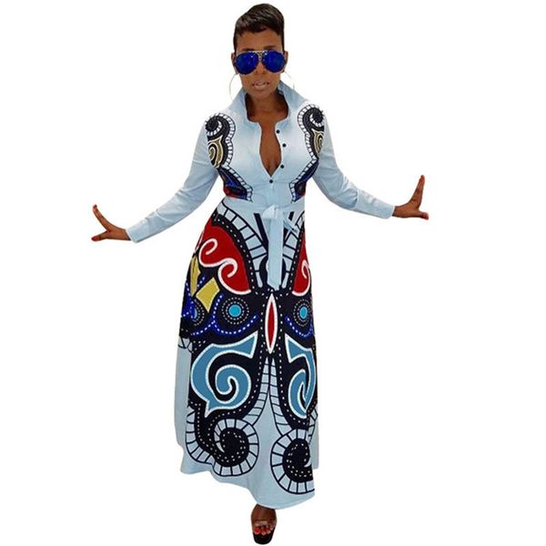 plus size women maxi dress long sleeve vintage print dashiki african dresses for ladies button down elegant shirt long dress, Black;white
plus size women maxi dress long sleeve vintage print dashiki african dresses for ladies button down elegant shirt long dress, Black;white