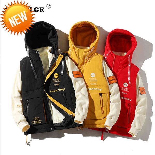 covrlge winter new style hooded men's sleeveless down jacket 80 veet/down two-piece vest warm coat mwy029, Black
covrlge winter new style hooded men's sleeveless down jacket 80 veet/down two-piece vest warm coat mwy029, Black