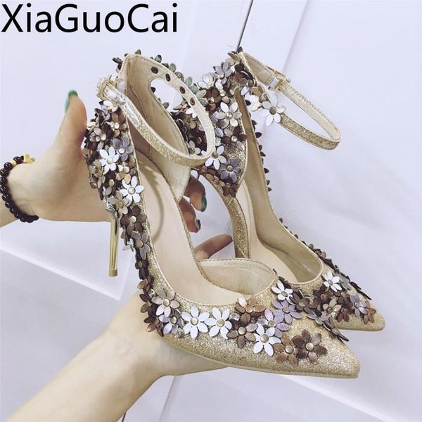 dress shoes women's high heels sequins flowers single female pumps pointed toe buckle strap stiletto thin, Black
dress shoes women's high heels sequins flowers single female pumps pointed toe buckle strap stiletto thin, Black