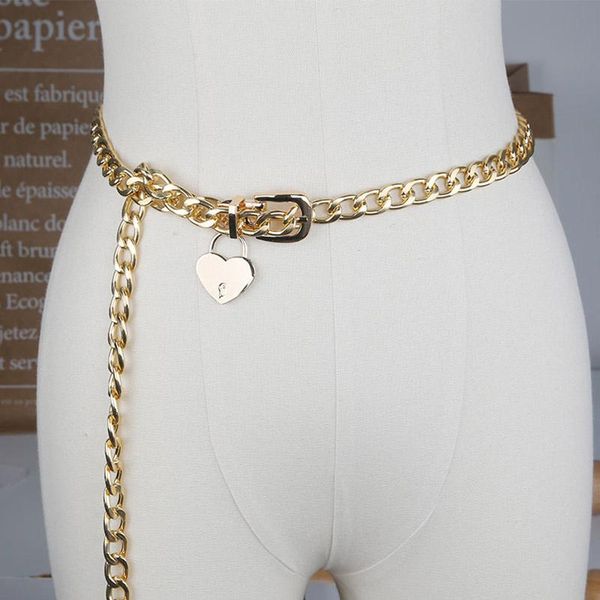 punk hip hop women chain belts love pendant gold silver thick waist strap for jeans trousers casual ladies female waistband, Black;brown
punk hip hop women chain belts love pendant gold silver thick waist strap for jeans trousers casual ladies female waistband, Black;brown