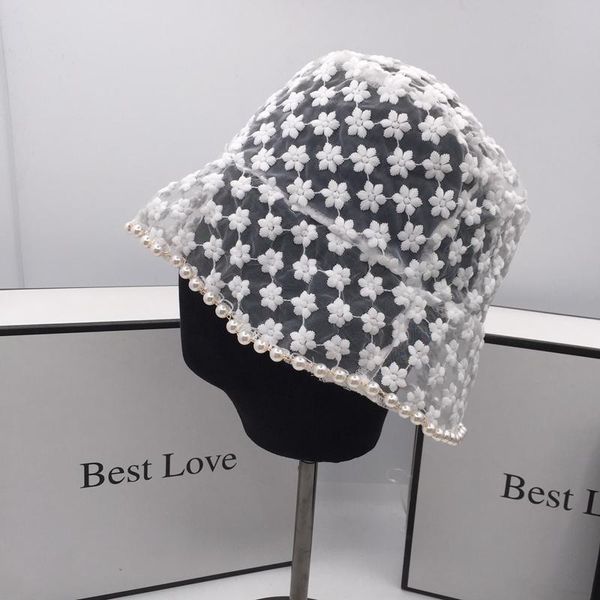 wide brim hats basin celebrities super fairy pearl lace women's bucket hat fashion hollow thin, Blue;gray
wide brim hats basin celebrities super fairy pearl lace women's bucket hat fashion hollow thin, Blue;gray
