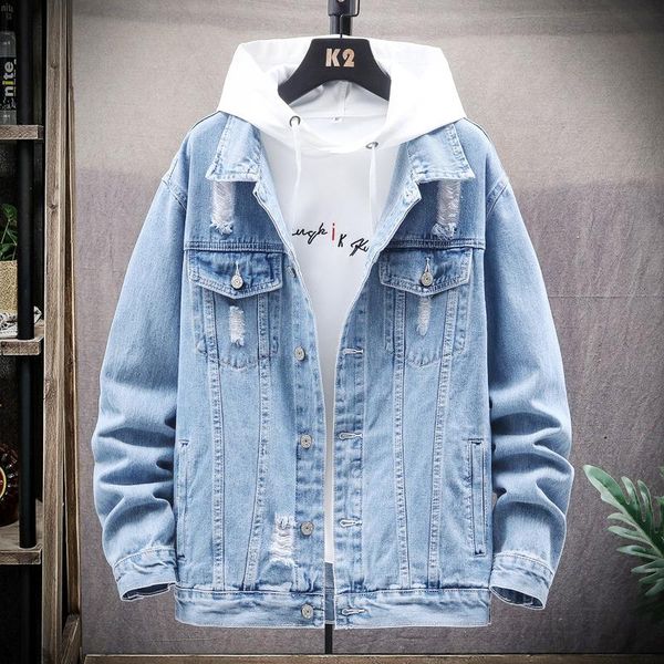 men's jackets denim jacket men 2021 spring and autumn korean fashion ripped casual, Black;brown
men's jackets denim jacket men 2021 spring and autumn korean fashion ripped casual, Black;brown