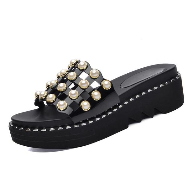 slippers wedges heel women shoes summer black open toe med beautiful rhinestone slides yg-a0318
slippers wedges heel women shoes summer black open toe med beautiful rhinestone slides yg-a0318