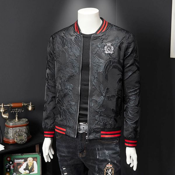 men's jackets vintage luxury men's printed jacket, baseball tight red embroidery, black, fashion club, autumn clothing, Black;brown
men's jackets vintage luxury men's printed jacket, baseball tight red embroidery, black, fashion club, autumn clothing, Black;brown