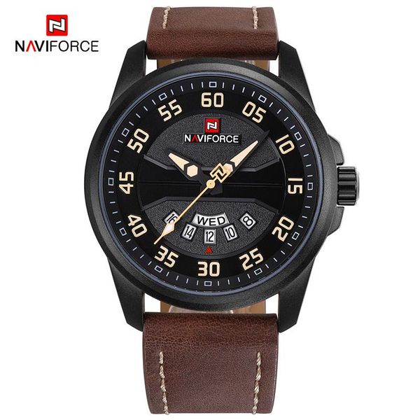wristwatches naviforce men watch date week sport mens watches military army business genuine leather quartz male clock 9124, Slivery;brown
wristwatches naviforce men watch date week sport mens watches military army business genuine leather quartz male clock 9124, Slivery;brown