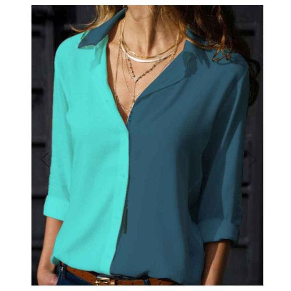 women's blouses & shirts chiffon blouse women spring summer fashion long sleeve skew collar solid office shirt casual blusas feminina, White
women's blouses & shirts chiffon blouse women spring summer fashion long sleeve skew collar solid office shirt casual blusas feminina, White