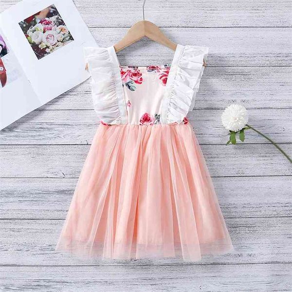 summer bowknot flower print net yarn stitching dress mesh princess children's es kids clothes girls 210528, Red;yellow
summer bowknot flower print net yarn stitching dress mesh princess children's es kids clothes girls 210528, Red;yellow