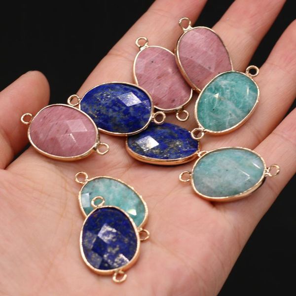 charms natural semi-precious stone pendant gilded edge egg-shaped connector emperor 18x30mm for jewelry making necklaces gift, Bronze;silver
charms natural semi-precious stone pendant gilded edge egg-shaped connector emperor 18x30mm for jewelry making necklaces gift, Bronze;silver