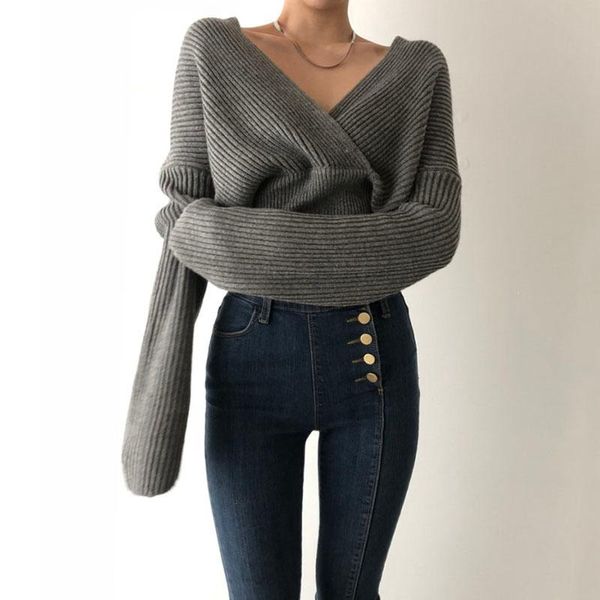 women's sweaters autumn winter 2021 clothing fashion cross v-neck ribbing coarse sweater korean style office lady short knit coat gray, White;black
women's sweaters autumn winter 2021 clothing fashion cross v-neck ribbing coarse sweater korean style office lady short knit coat gray, White;black
