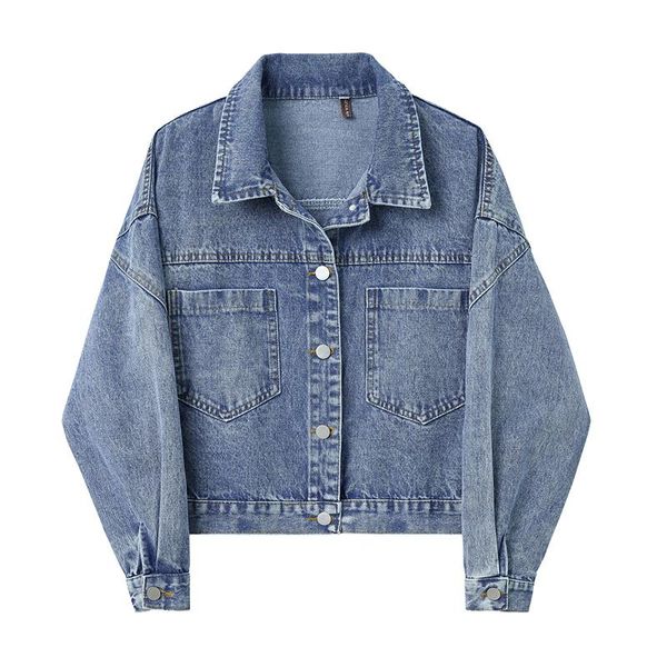 women's jackets autumn denim jacket women vintage style loose bat sleeve coats short casual single breasted wash straight cotton cowboy, Black;brown
women's jackets autumn denim jacket women vintage style loose bat sleeve coats short casual single breasted wash straight cotton cowboy, Black;brown