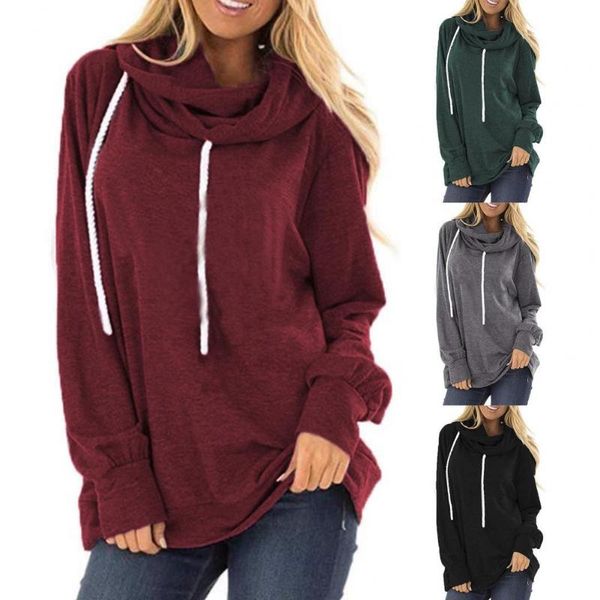 women's hoodies & sweatshirts solid color long sleeve pullover hoodie autumn winter drawstring loose fit women sweatshirt outerwear, Black
women's hoodies & sweatshirts solid color long sleeve pullover hoodie autumn winter drawstring loose fit women sweatshirt outerwear, Black