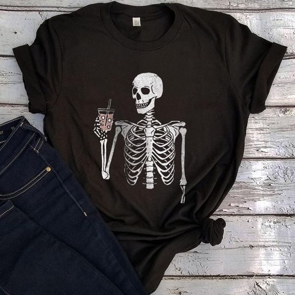 women's t-shirt iced coffee skeleton shirt skeletons happy halloween tshirt graphic tee aesthetic oversized gothic print, White
women's t-shirt iced coffee skeleton shirt skeletons happy halloween tshirt graphic tee aesthetic oversized gothic print, White