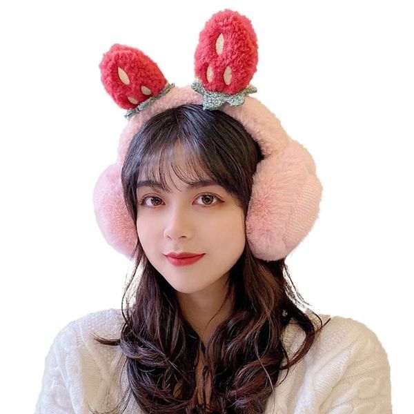 berets women student winter fluffy plush earmuffs cute cartoon 3d strawberry ears earflap foldable portable ear warmers covers, Blue;gray
berets women student winter fluffy plush earmuffs cute cartoon 3d strawberry ears earflap foldable portable ear warmers covers, Blue;gray