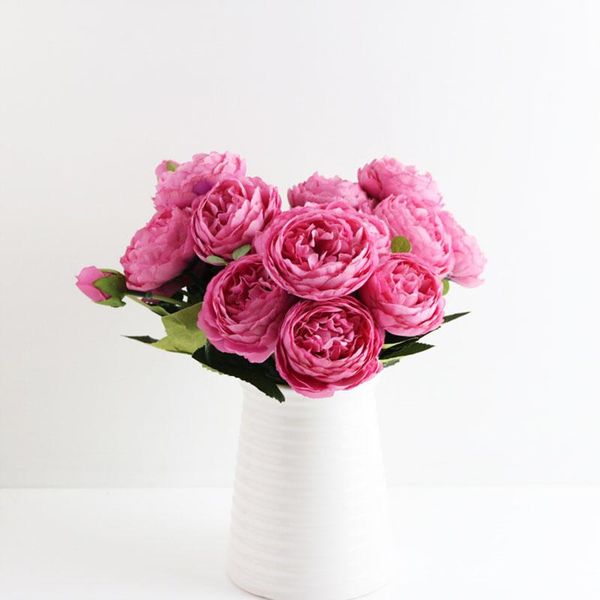 decorative flowers & wreaths 5 big heads rose artificial silk bouquet wedding home decoration fake peony flower
decorative flowers & wreaths 5 big heads rose artificial silk bouquet wedding home decoration fake peony flower
