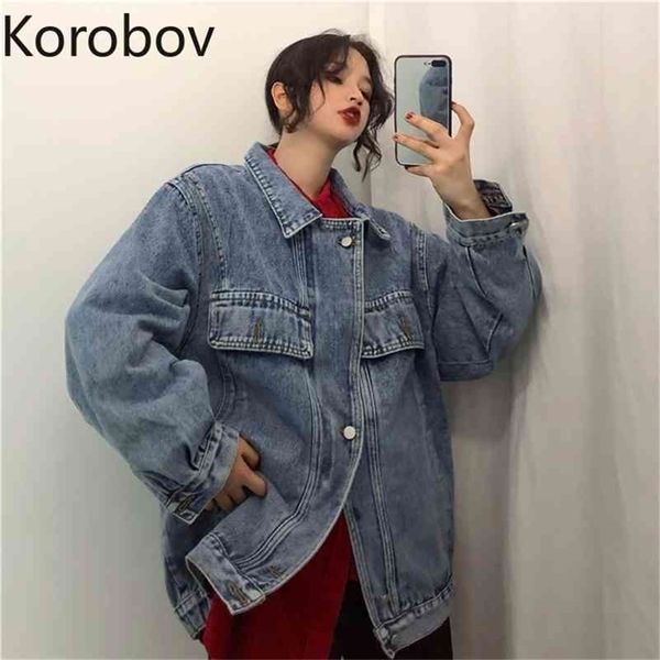 korobov vintage turn-down collar streetwear jackets korean long sleeve harajuku feamle coats single breasted chaqueter mujer 210430, Black;brown
korobov vintage turn-down collar streetwear jackets korean long sleeve harajuku feamle coats single breasted chaqueter mujer 210430, Black;brown