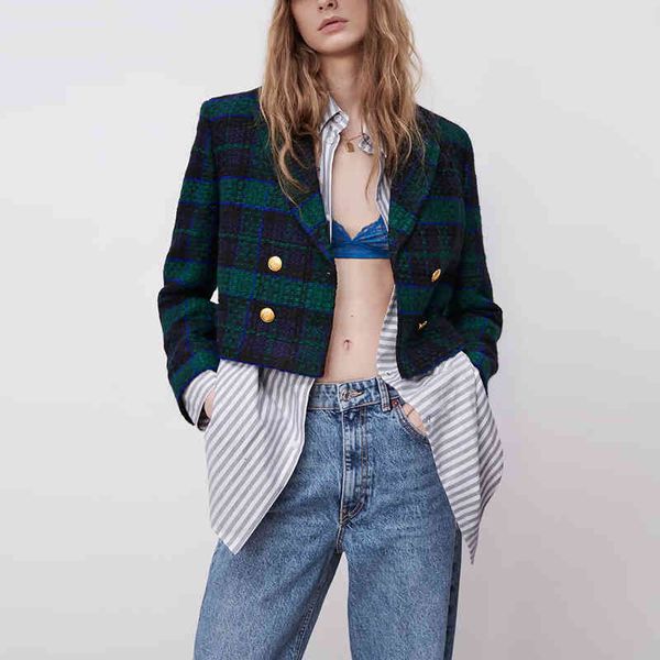 women's suits & blazers mxtin women vintage plaid tweed double breasted jacket fashion lapel collar long sleeve office ladies short bla, White;black
women's suits & blazers mxtin women vintage plaid tweed double breasted jacket fashion lapel collar long sleeve office ladies short bla, White;black