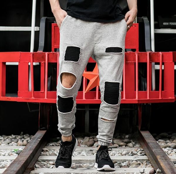 spring summer personality wild hole harem pants mens trousers pantalones hombre cargo feet for men pantalon homme grey men's, Black
spring summer personality wild hole harem pants mens trousers pantalones hombre cargo feet for men pantalon homme grey men's, Black
