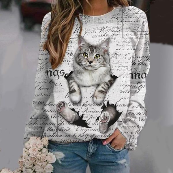 women's hoodies & sweatshirts women clothes autumn casual fashion funny vintage kawaii long sleeve cat print ladies harajuku, Black
women's hoodies & sweatshirts women clothes autumn casual fashion funny vintage kawaii long sleeve cat print ladies harajuku, Black