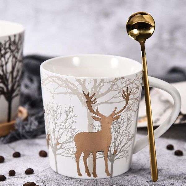 mugs europe style elk deer cups large capacity mug 650ml with lid and spoon ceramic coffee milk tea cup christmas gifts
mugs europe style elk deer cups large capacity mug 650ml with lid and spoon ceramic coffee milk tea cup christmas gifts