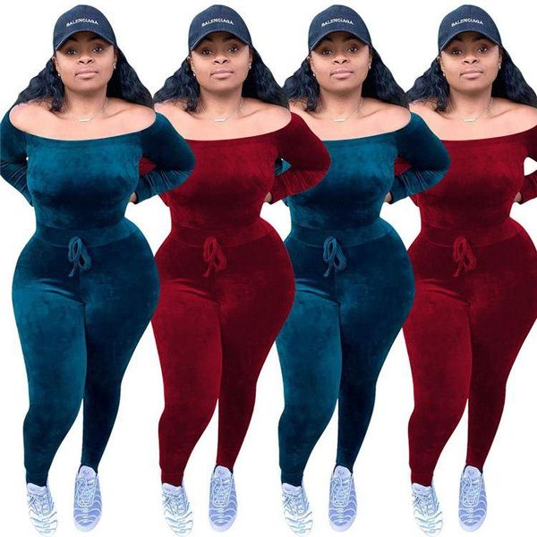 women's jumpsuits & rompers wholesale fashion off shoulder velvet solid casual jumpsuit mujer women 2021, Black;white
women's jumpsuits & rompers wholesale fashion off shoulder velvet solid casual jumpsuit mujer women 2021, Black;white