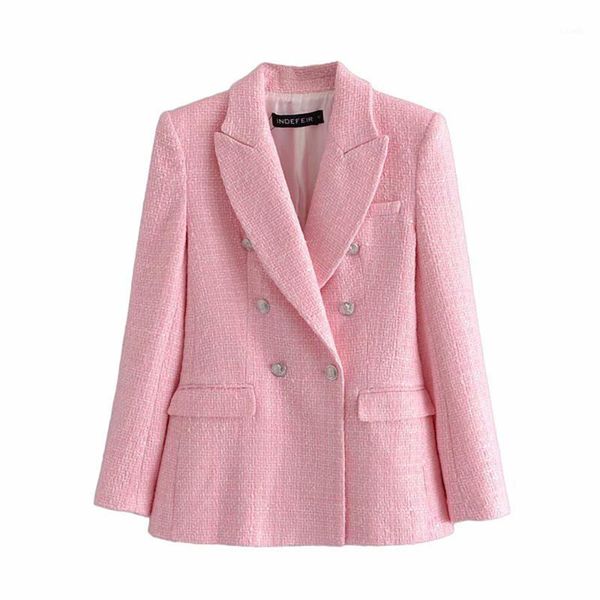 women's suits & blazers fashion blazer women pink plaid texture casual checkered 2021 spring fall office double breasted coat, White;black
women's suits & blazers fashion blazer women pink plaid texture casual checkered 2021 spring fall office double breasted coat, White;black