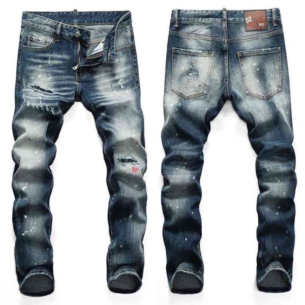 european american mens dsq brand slim jeans pants men slim denim trousers button blue hole pencil pants for men 8025 210723
european american mens dsq brand slim jeans pants men slim denim trousers button blue hole pencil pants for men 8025 210723