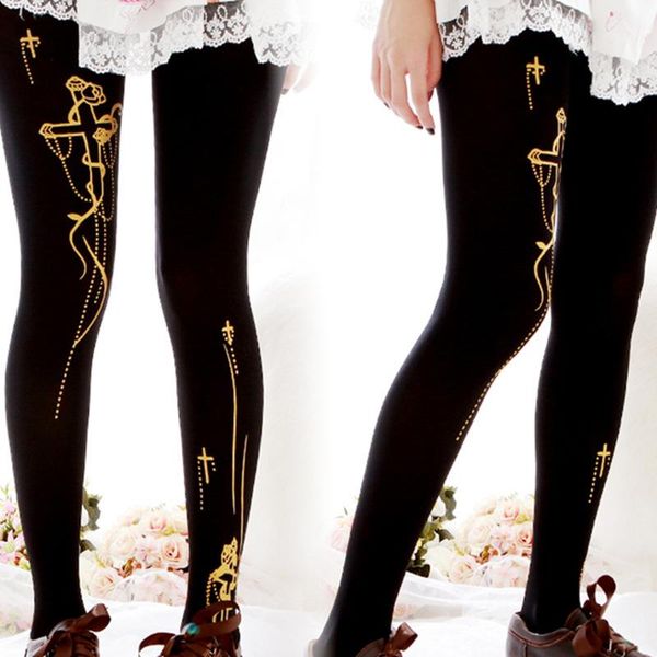 party masks lolita socks black tight adorable role play golden printing stockings for women cosplay costumes girls
party masks lolita socks black tight adorable role play golden printing stockings for women cosplay costumes girls