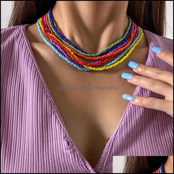 beaded necklaces & pendants jewelry europe colorf round rice mti layer contrast color clavicle chain women summer beach handmade gift aessor, Silver
beaded necklaces & pendants jewelry europe colorf round rice mti layer contrast color clavicle chain women summer beach handmade gift aessor, Silver