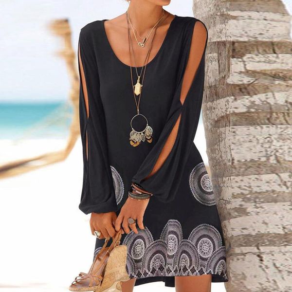 casual dresses ladies dress hollow long sleeve butterfly print round neck slim fit split o off-the-shoulder knee-length, Black;gray
casual dresses ladies dress hollow long sleeve butterfly print round neck slim fit split o off-the-shoulder knee-length, Black;gray