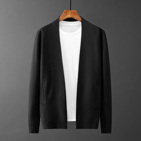 men's sweaters 2021 spring autumn men fashion solid casual knitwear coats male soft warm cardigan outwear pockets sweater jackets w713, White;black
men's sweaters 2021 spring autumn men fashion solid casual knitwear coats male soft warm cardigan outwear pockets sweater jackets w713, White;black