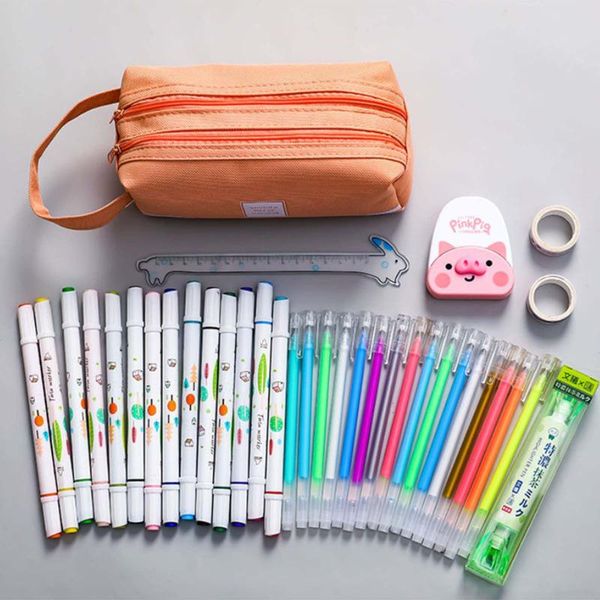 pencil cases case double sided zipper large capacity canvas bag kawaii school ferace cartuchera para lapices kalem kutusu me box
pencil cases case double sided zipper large capacity canvas bag kawaii school ferace cartuchera para lapices kalem kutusu me box