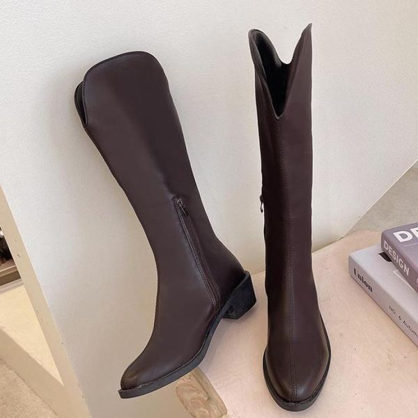 boots leather fashion 2022 female winter shoes zipper square heels knee high comfortable ladies ytmtloy botines mujer, Black
boots leather fashion 2022 female winter shoes zipper square heels knee high comfortable ladies ytmtloy botines mujer, Black