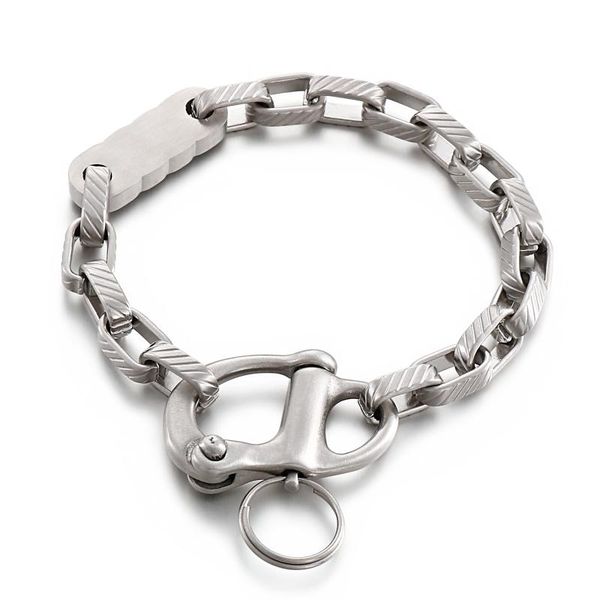 link, chain fashion rectangle cuban men's bracelet classic stainless steel 22 cm long and women's jewelry gif, Black
link, chain fashion rectangle cuban men's bracelet classic stainless steel 22 cm long and women's jewelry gif, Black
