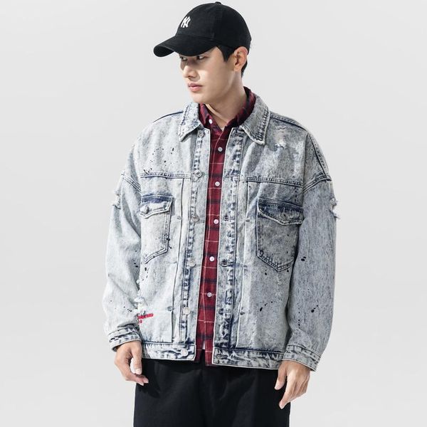 men's jackets 2021 autumn fashion polka dot denim jacket retro simple embroidered lapel single-breasted m-5xl, Black;brown
men's jackets 2021 autumn fashion polka dot denim jacket retro simple embroidered lapel single-breasted m-5xl, Black;brown